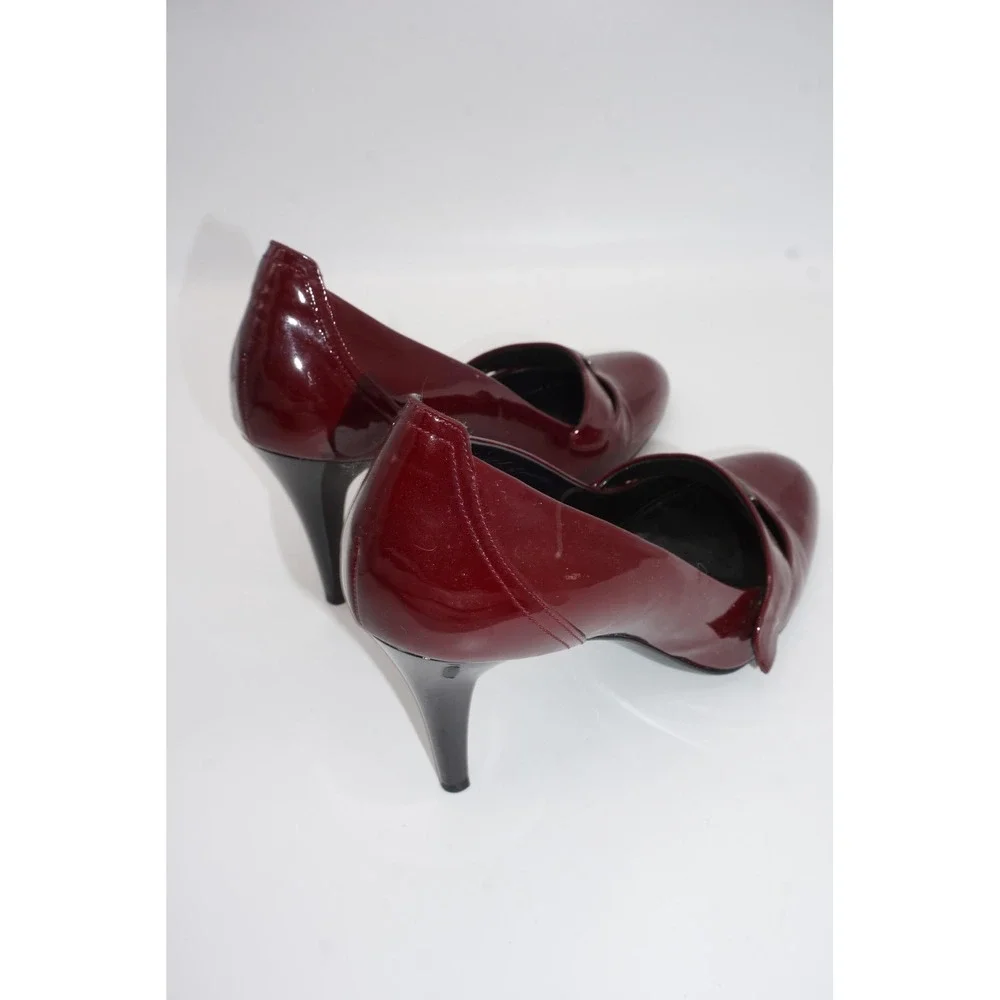 Burberry Shoes Womens Size 9 Red Patent Leather Mary Jane High Heel Pumps Italy - Picture 4 of 12